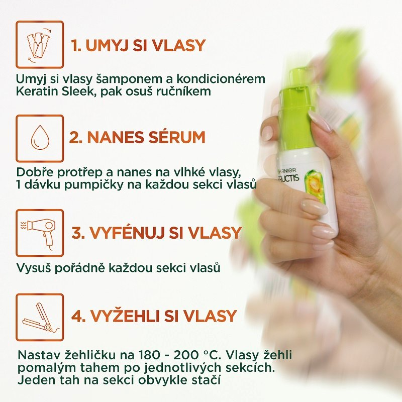 Garnier Fructis Sleek & Stay sérum - 5